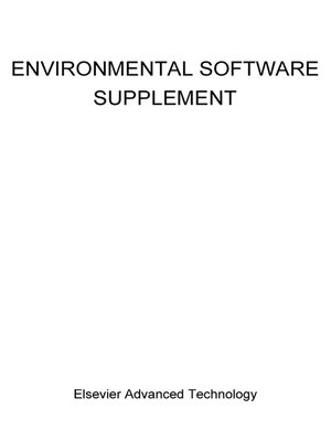 cover image of Environmental Software Supplement